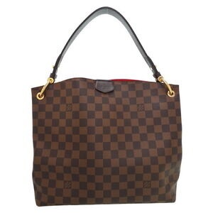 Louis Vuitton Damier Ebene Graceful Semi Shoulder Bag Brown